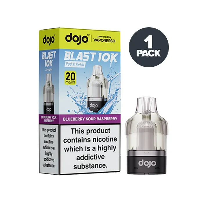 Blueberry Sour Raspberry Vaporesso Dojo Blast 10k Prefilled Pods