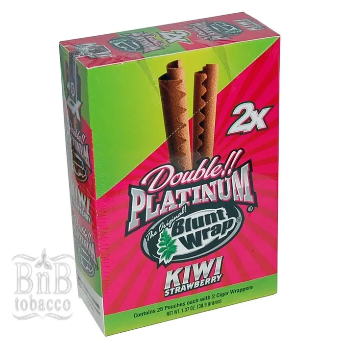 Blunt Wrap Strawberry Kiwi Double Platinum Wraps