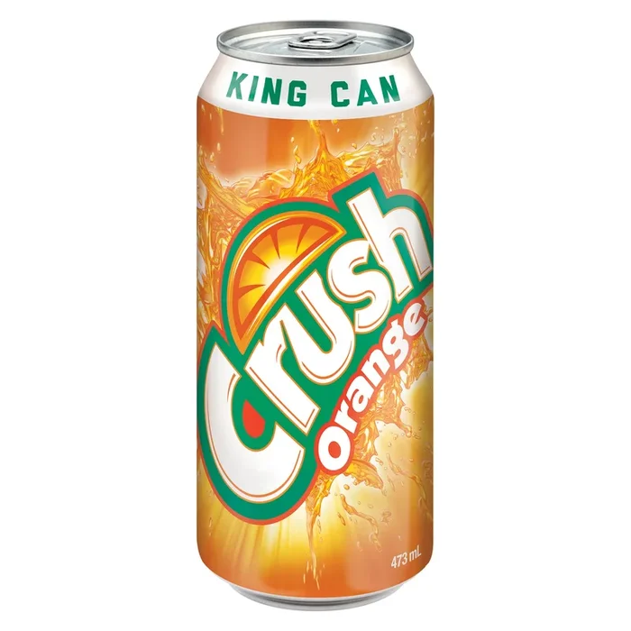 Boisson gazeuse Orange Crush en canette grand format, 473 ml