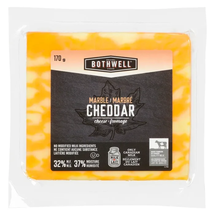 Bothwell Cheese Marble Cheddar 32% M.F., 170-g