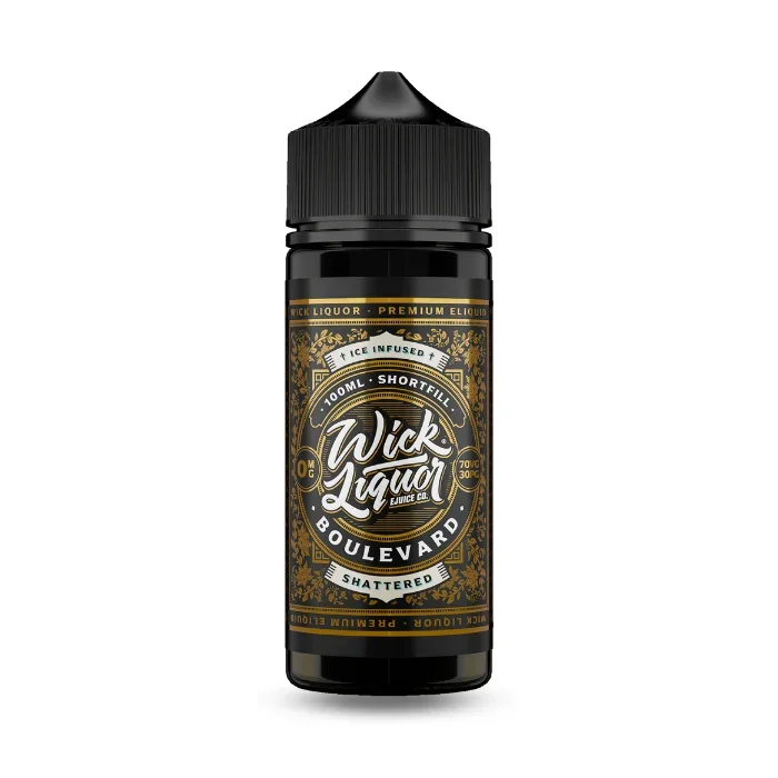 Boulevard Shattered – Wick Liquor E Liquid 100ml Shortfill