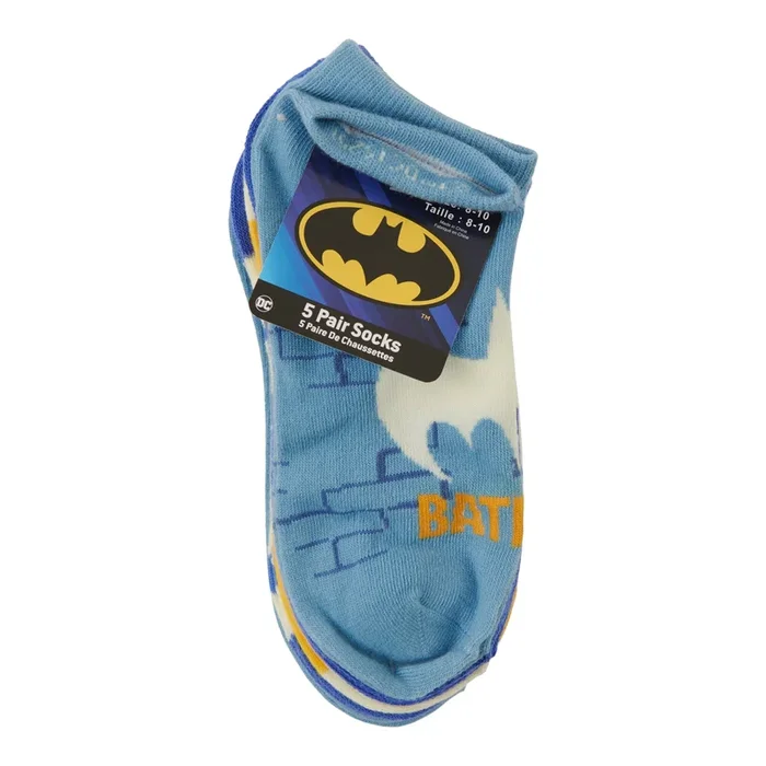 Boys’ Licensed Low Cut Socks, 5-Pack
