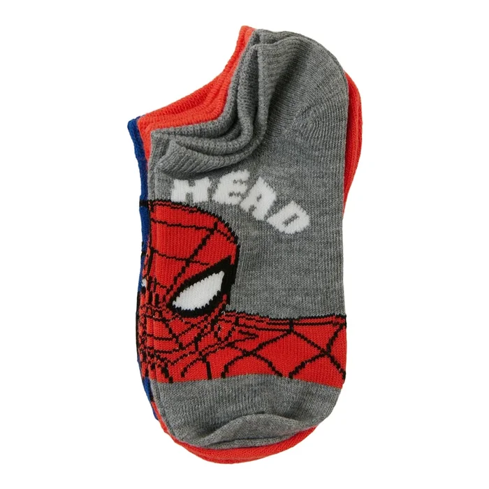 Boys’ Licensed Spider-Man Low Cut Ankle Socks, 3-Pack