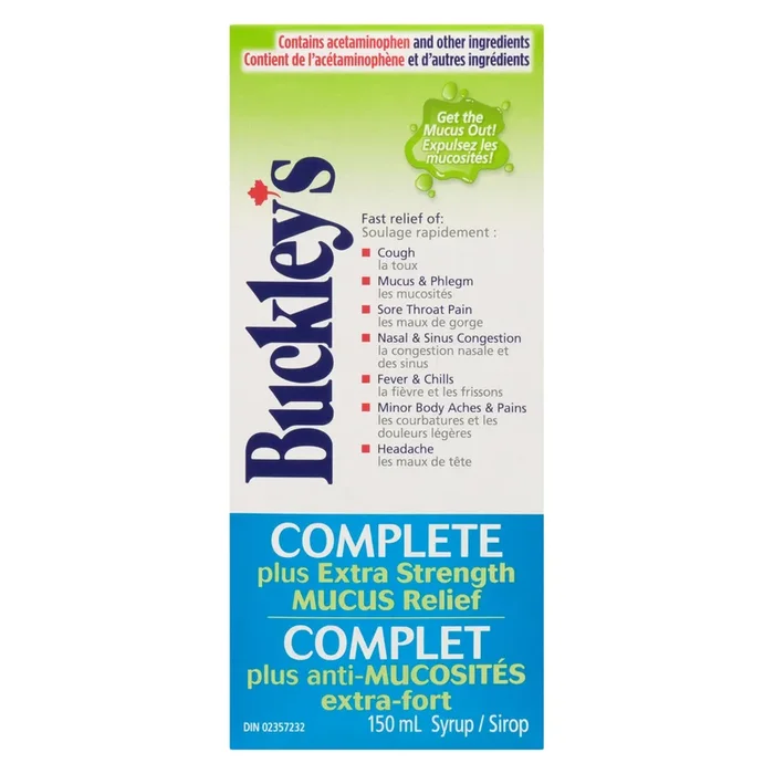 Buckley’s Complete + Extra Strength Mucus Relief, 150 ml