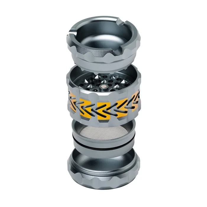 Built in Ashtray 4 Piece Aluminium Grinder