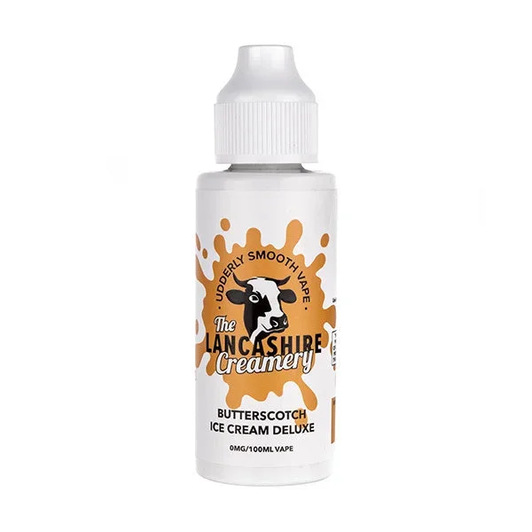 Butterscotch Ice Cream 100ml Shortfill E-Liquid by The Lancashire Creamery