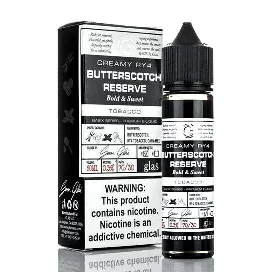 Butterscotch Reserve – Glas Basix E-Juice (60 ml)