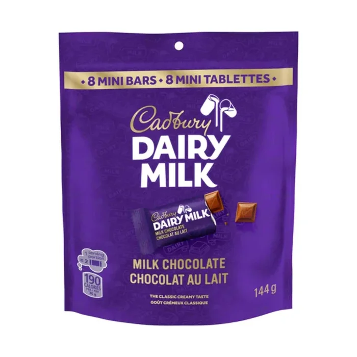 Cadbury Dairy Milk Chocolate, 8-Pack, 144 g