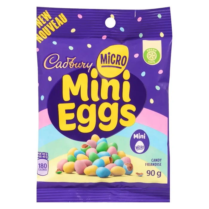 Cadbury Mini Eggs Friandise Micro, 90-g
