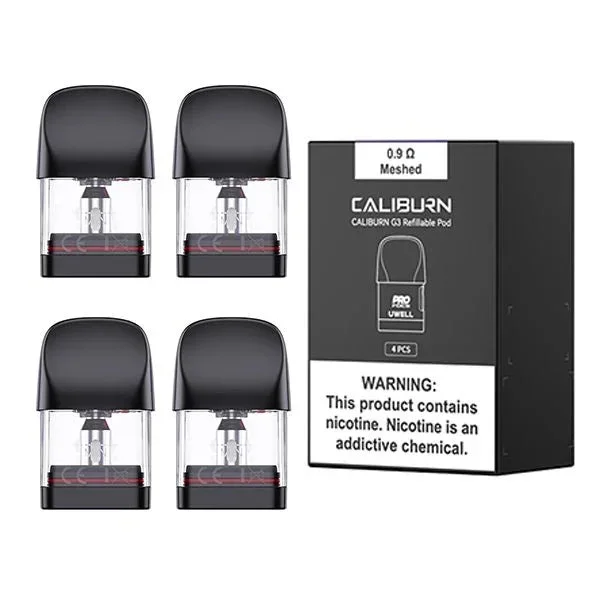 CALIBURN BY UWELL G3 REFILLABLE POD 0.9 OHM 4PK