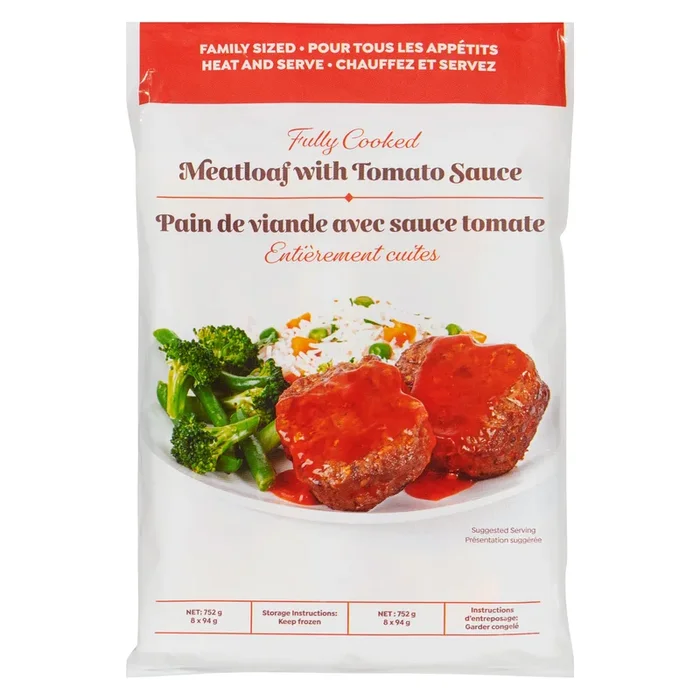 Cardinal Meat Specialists Fully Cooked Meatloaf with Tomato Sauce, 752-g