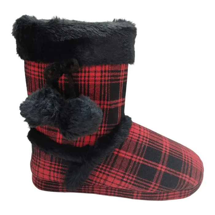 Carisma Women’s Plaid Flannel Booties