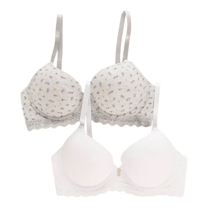 Carisma Women’s Ribbed Push-Up Bra, 2-Pack