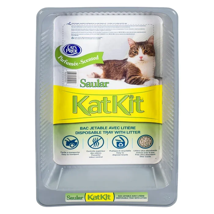 Cat’s Pride KatKit Disposable Tray with Litter