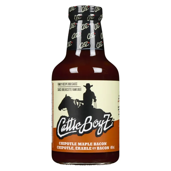 CattleBoyz BBQ Sauce Chipotle Maple Bacon, 490 ml