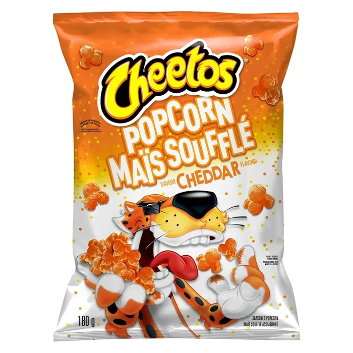 Cheetos Cheddar Flavoured Seasoned Popcorn, 180-g