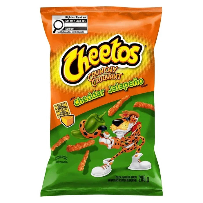 Cheetos Crunchy Cheddar Jalapeno Flavoured Cheezies, 285-g