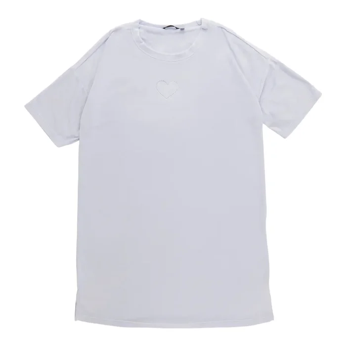 Chemise de nuit assortie tombant sous la taille pour femmes