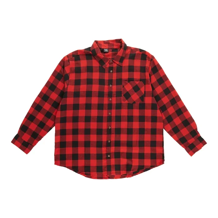 Chemise en flanelle taille forte pour hommes