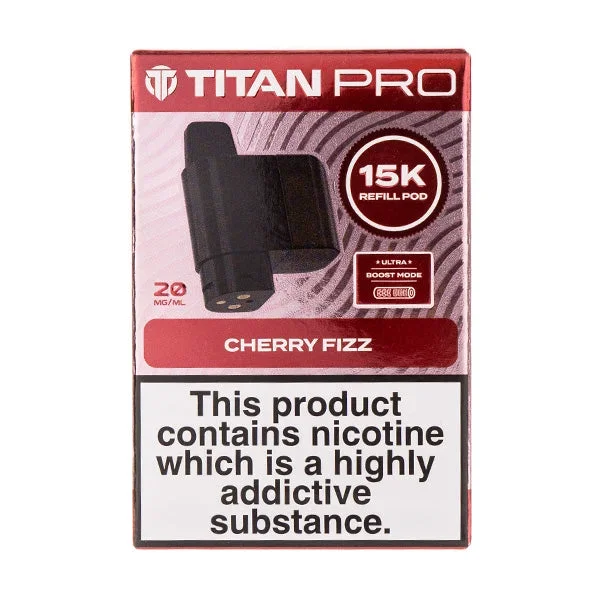 Cherry Fizz Pro 15K Prefilled Pod + Refill by Titan