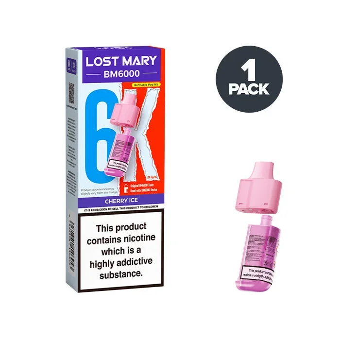 Cherry Ice Lost Mary BM6000 Refill Pack