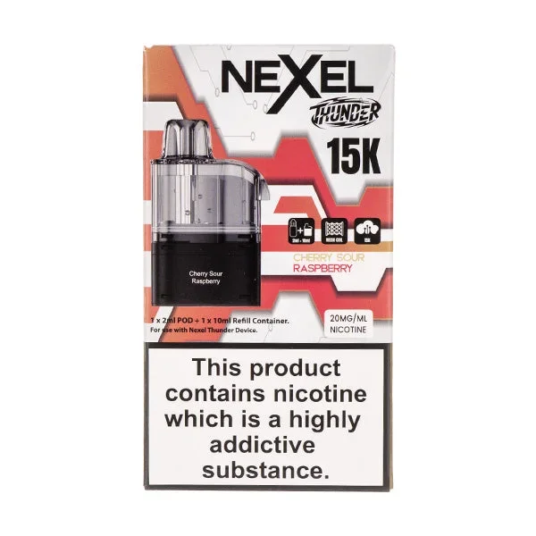 Cherry Sour Raspberry Thunder 15k Prefilled Pod + Refill by Nexel