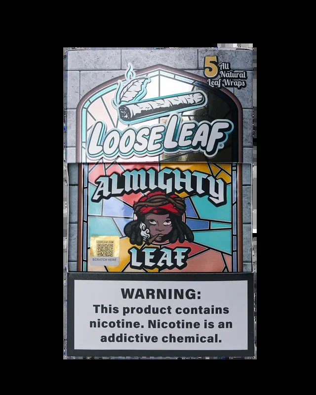 CHIEF KEEF “ALMIGHTY LEAF” LOOSE LEAF 5-PACK WRAPS