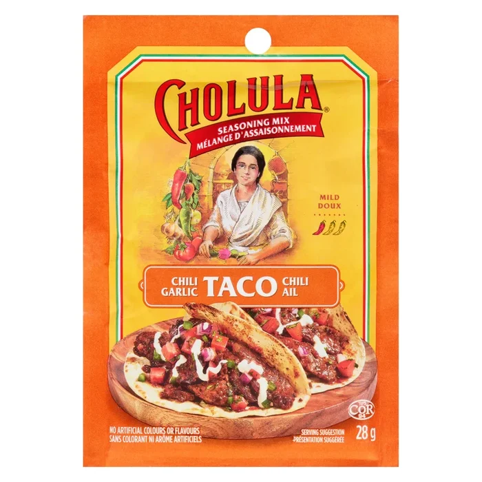 Cholula Seasoning Mix Chili Garlic Taco Mild, 28 g