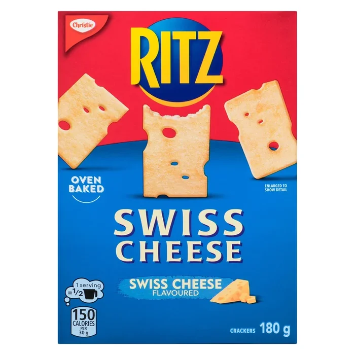 Christie Ritz fromage suisse craquelins, 180 g