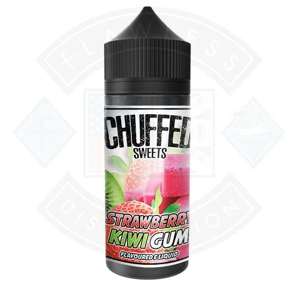 Chuffed Sweets – Strawberry Kiwi Gum 0mg 100ml Shortfill E-Liquid
