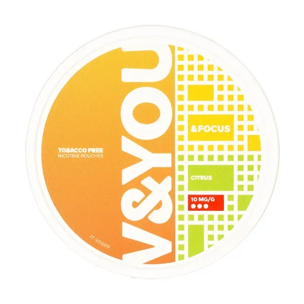 Citrus &Focus Nicotine Pouches by V&YOU