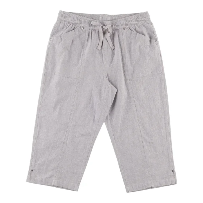 Classic Editions Women’s Summer Look Regular Crinkle Capris