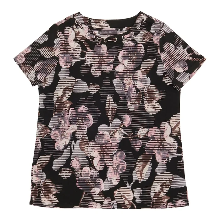 Classic Editions Women’s T-Shirt Short Sleeve Crew Neck