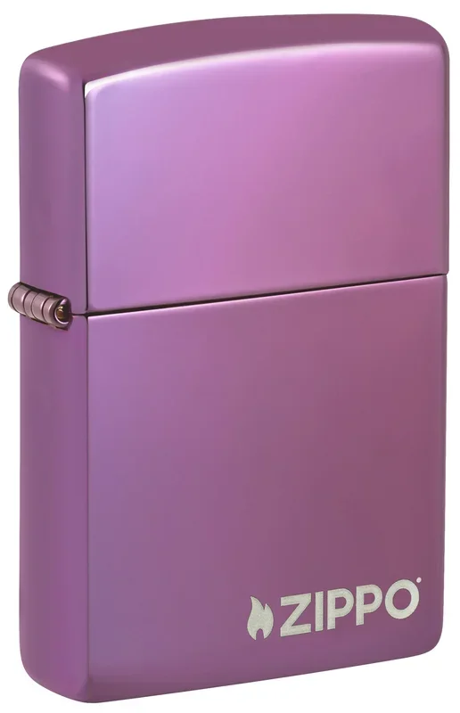 Classic High Polish Purple Zippo Logo