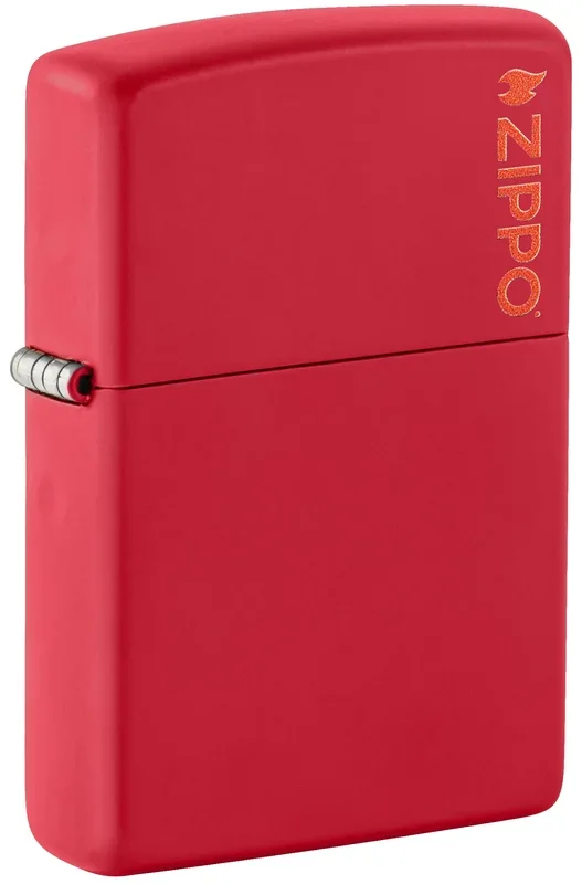 Classic Red Matte Zippo Logo