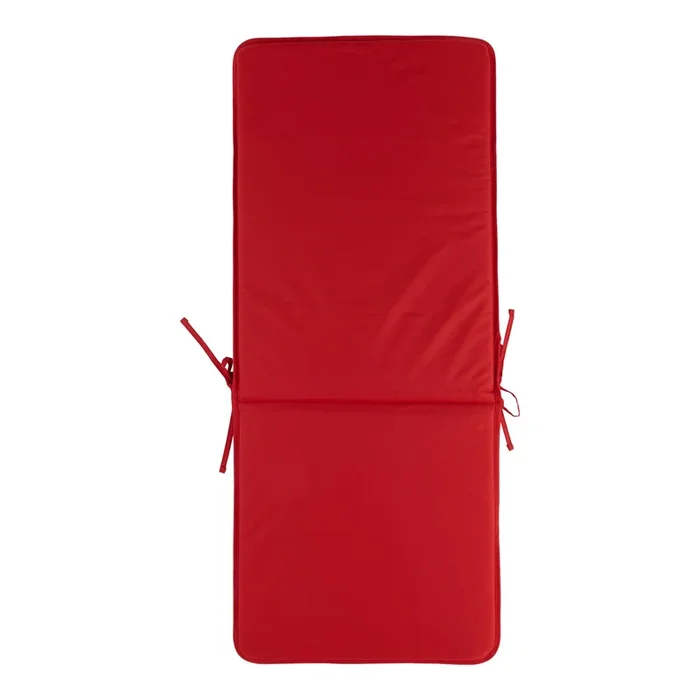 Classic Solid Red High Back Outdoor Chair Pad, 42-in x 17.5-in.