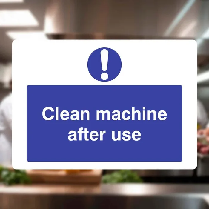 Clean After Use Sign