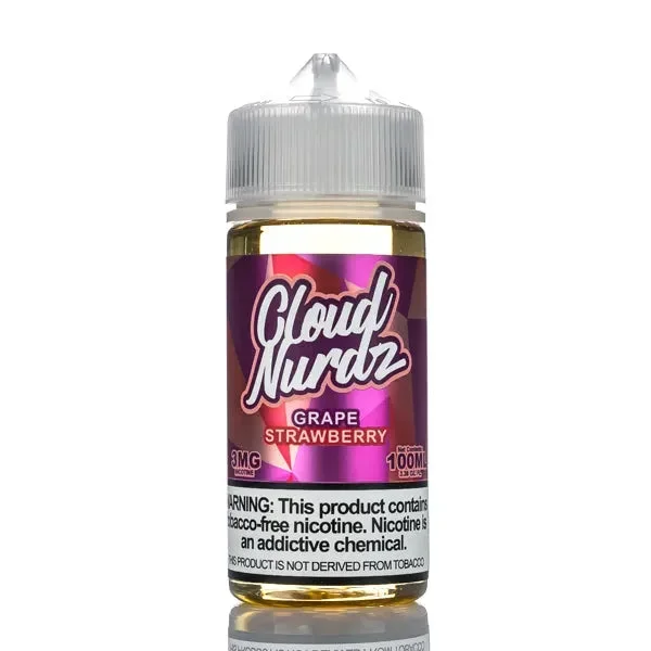 Cloud Nurdz E-Liquid – Grape Strawberry – 100ml