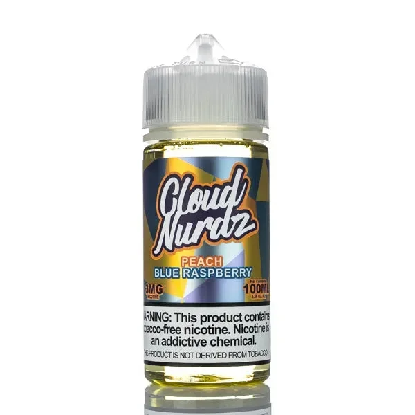 Cloud Nurdz E-Liquid – Peach Blue Raspberry – 100ml