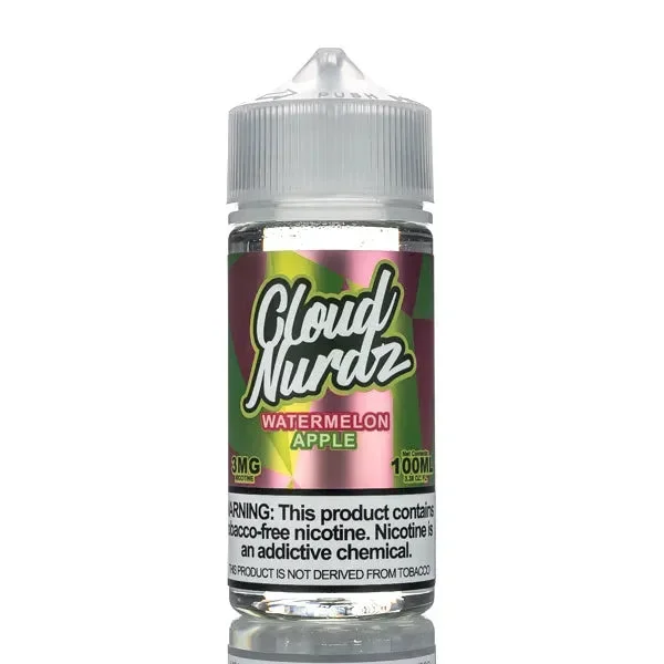 Cloud Nurdz E-Liquid – Watermelon Apple – 100ml