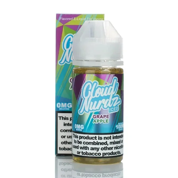 Cloud Nurdz ICED E-Liquid – No Nicotine Vape Juice – 100ml