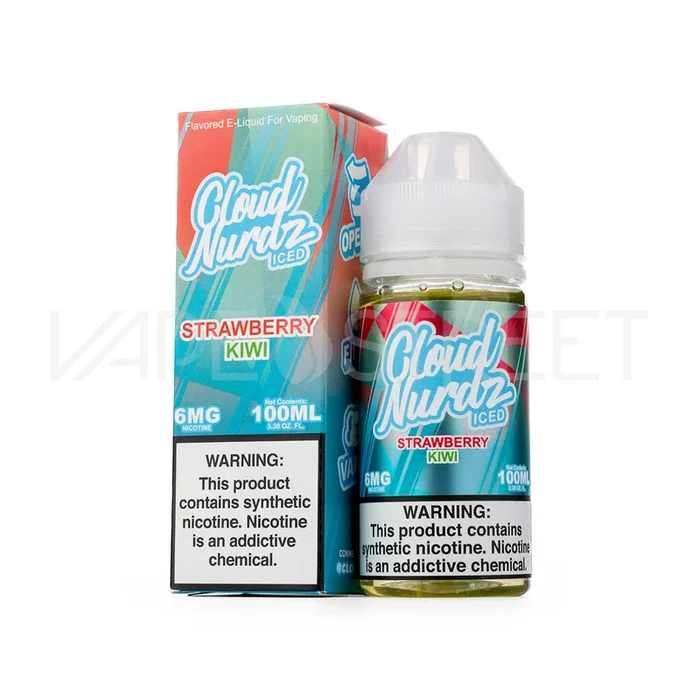 Cloud Nurdz Iced Strawberry Kiwi (100ml)