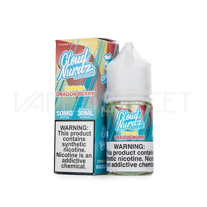 Cloud Nurdz Salts Iced Banana Dragon Berry (30ml)