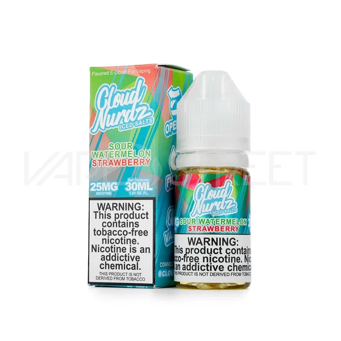 Cloud Nurdz TFN Iced Sour Watermelon Strawberry (30ml)
