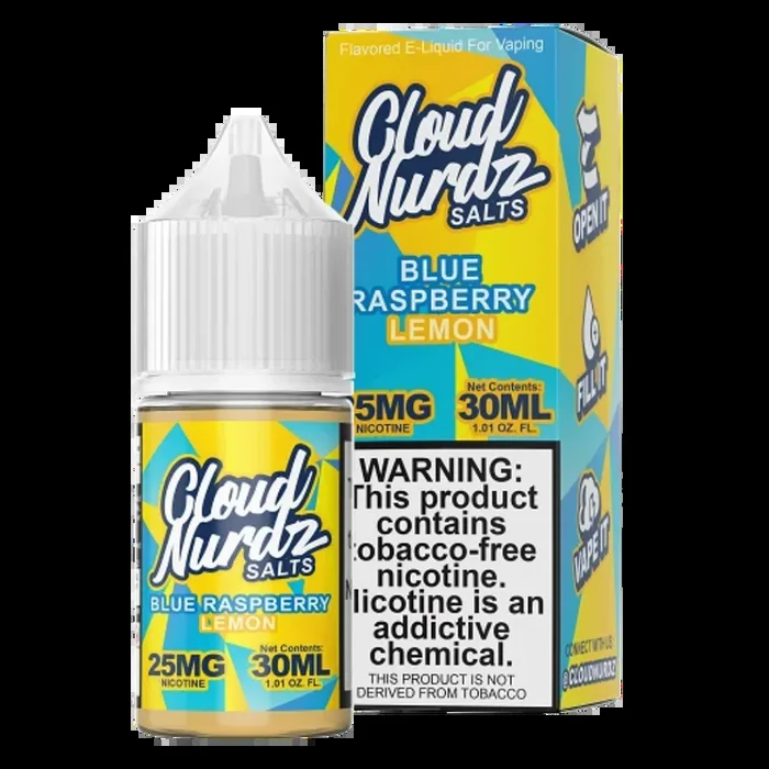 Cloud Nurdz TFN Salt Eliquid 30mL – Blue Raspberry Lemon –
