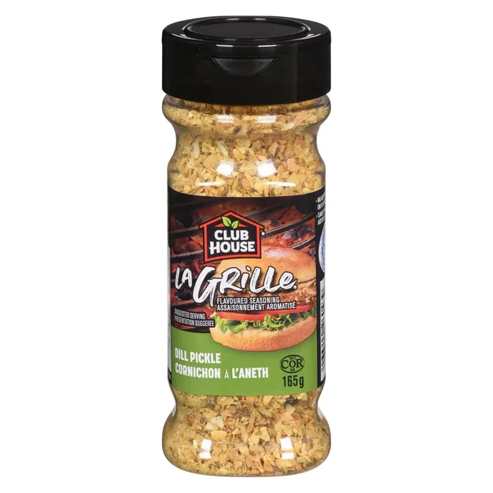 Club House La Grille Flavoured Seasoning Dill Pickle, 165 g