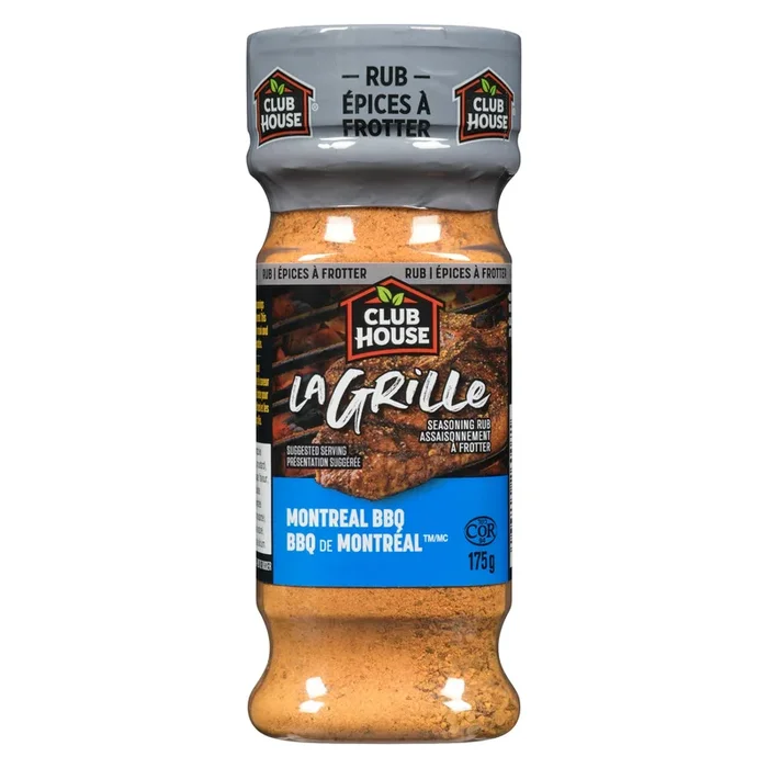 Club House La Grille Seasoning Rub Montreal BBQ, 175 g