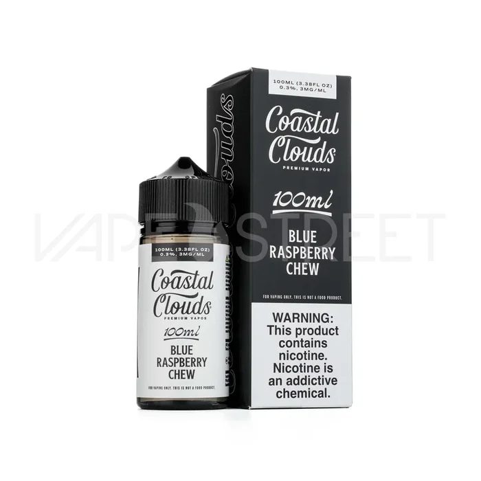 Coastal Clouds Blue Raspberry Chew (100ml)
