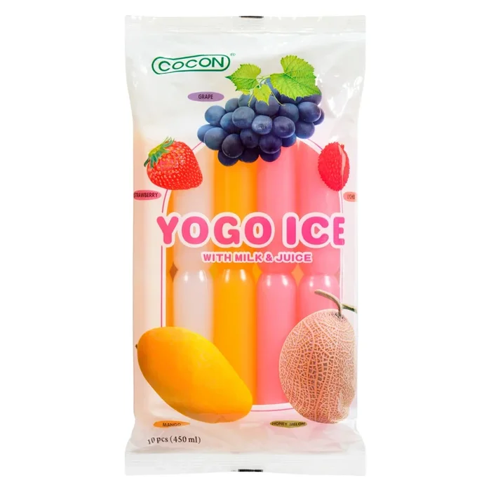 Cocon Glace de Yogo Saveurs Assorties, Emballage de 10, 450 ml