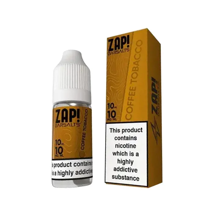 Coffee Tobacco 10ml Nic Salt E-Liquid by Zap! Bar Salts